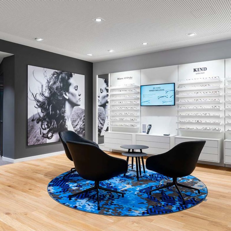 KIND Hörgeräte – Moderner Store für Beratung und Verkauf auf 240 m² – Hoffmann Interior